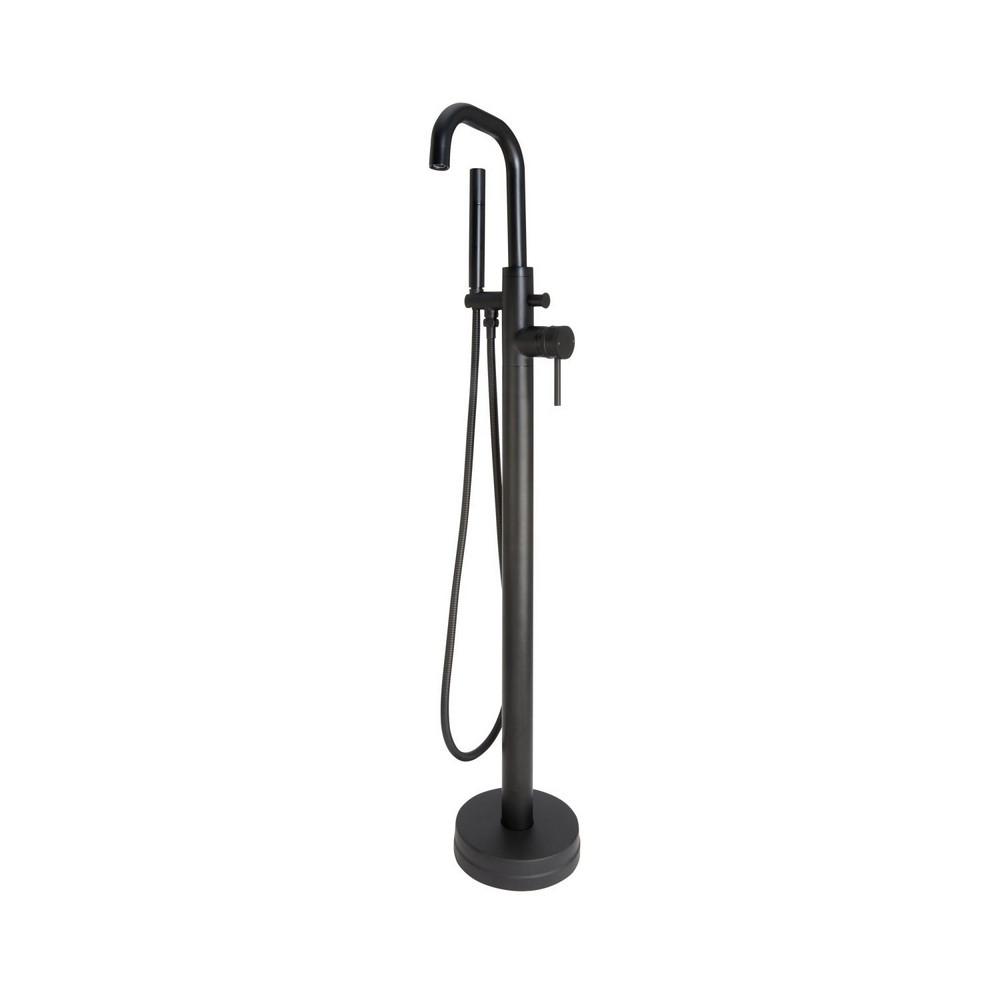 Scudo Core Freestanding Bath Shower Mixer in Black