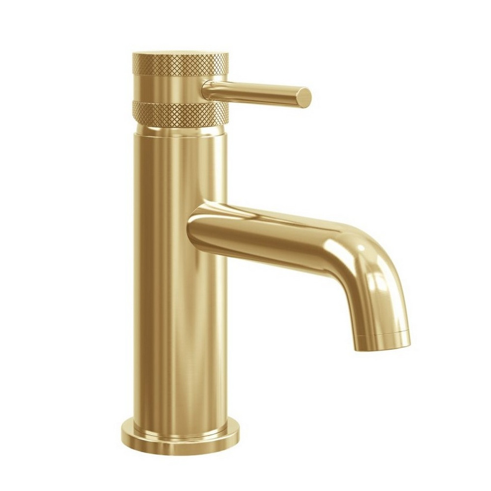 Scudo Core Mono Basin Mixer in Brushed Brass