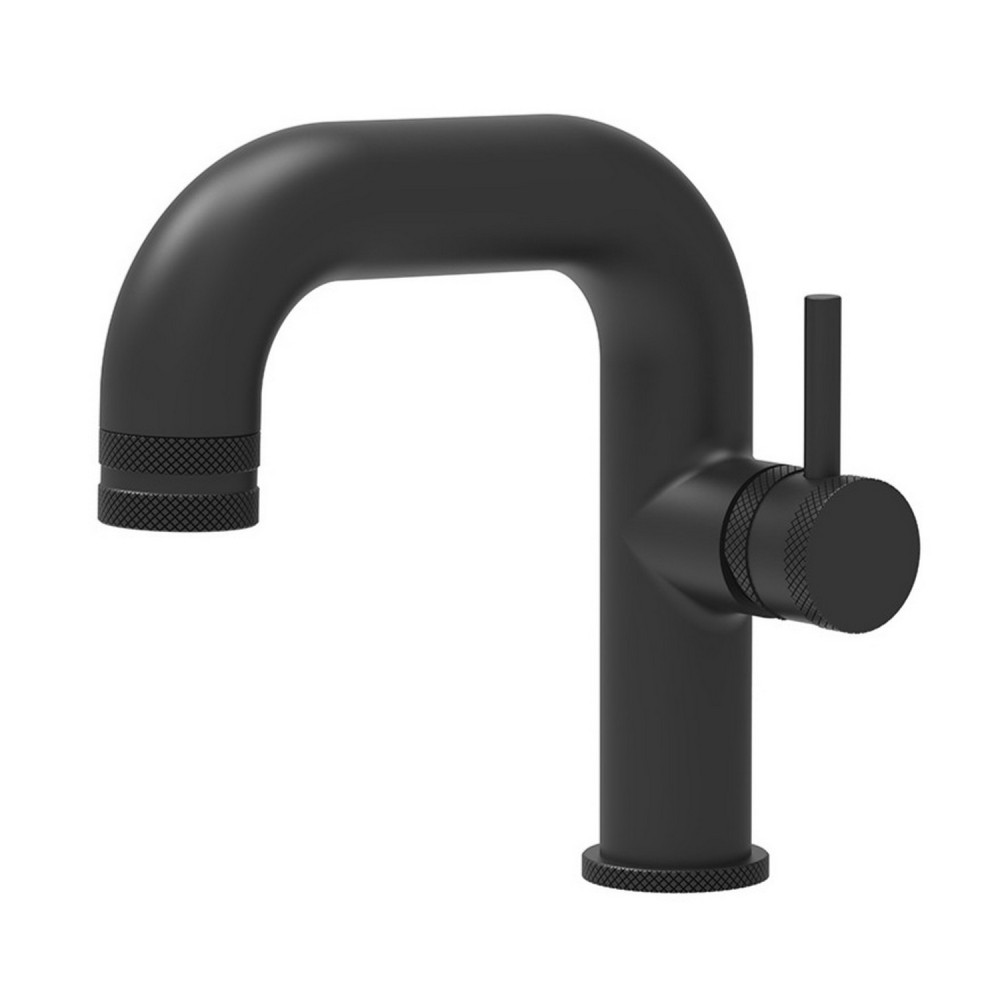 Scudo Core Side Lever Mono Basin Mixer in Black