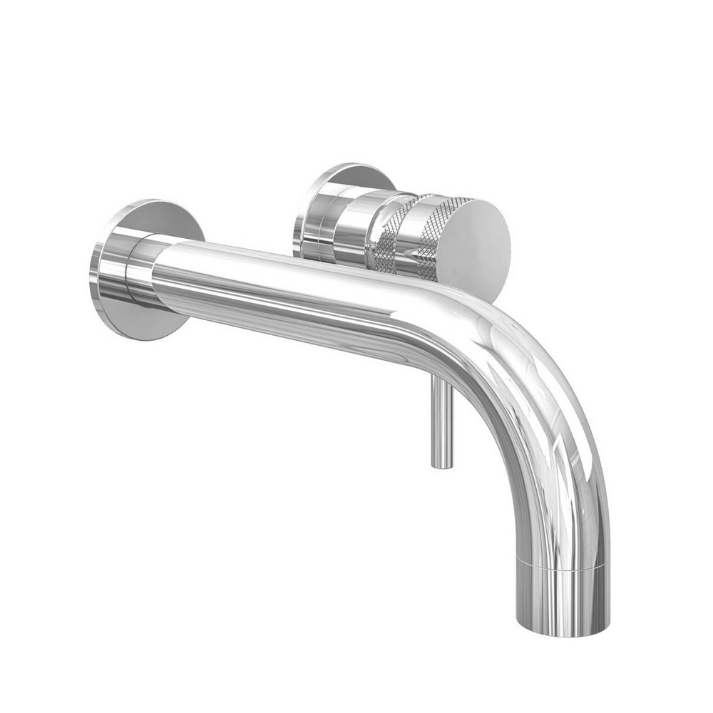 Scudo Core Wall Mounted Basin Mixer Tap in Chrome