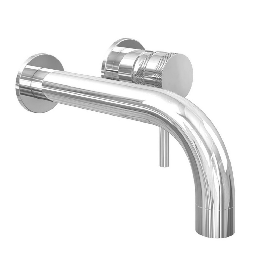 Scudo Core Wall Mounted Basin Mixer Tap in Chrome