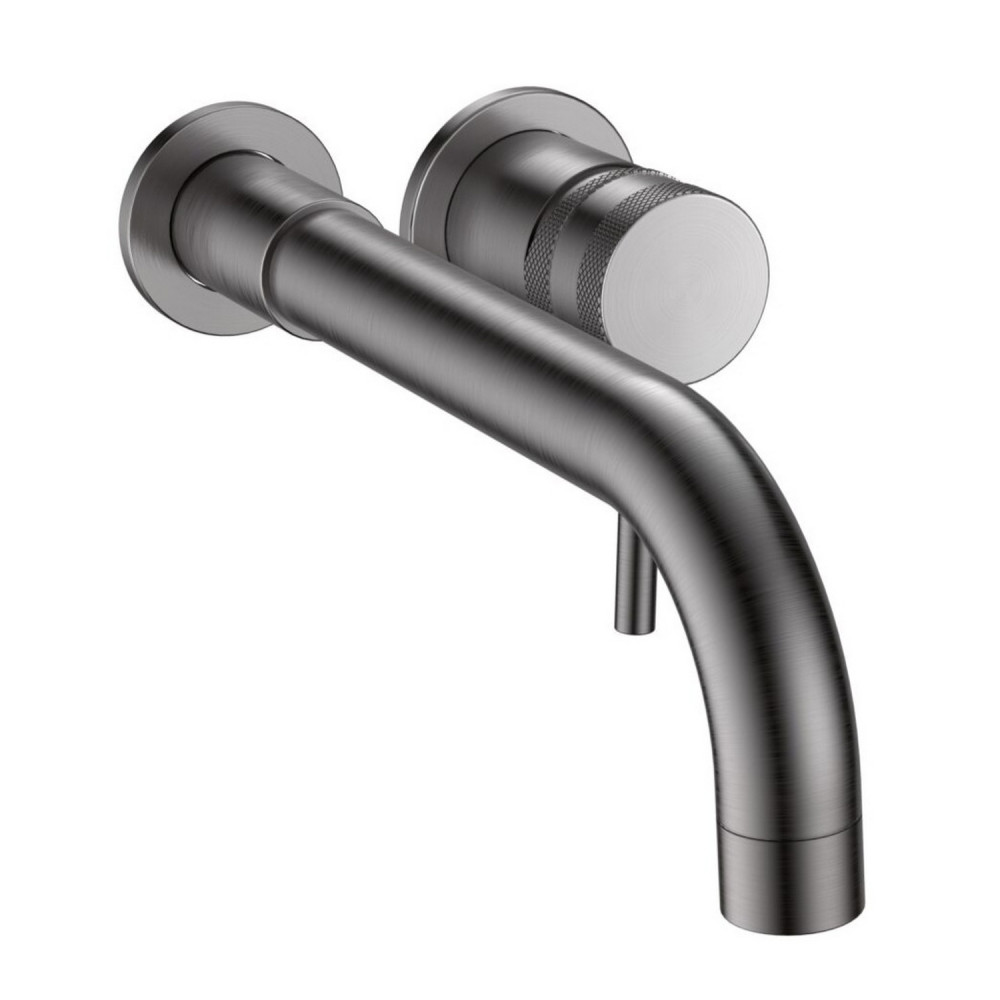 Scudo Core Wall Mounted Basin Mixer Tap in Gunmetal