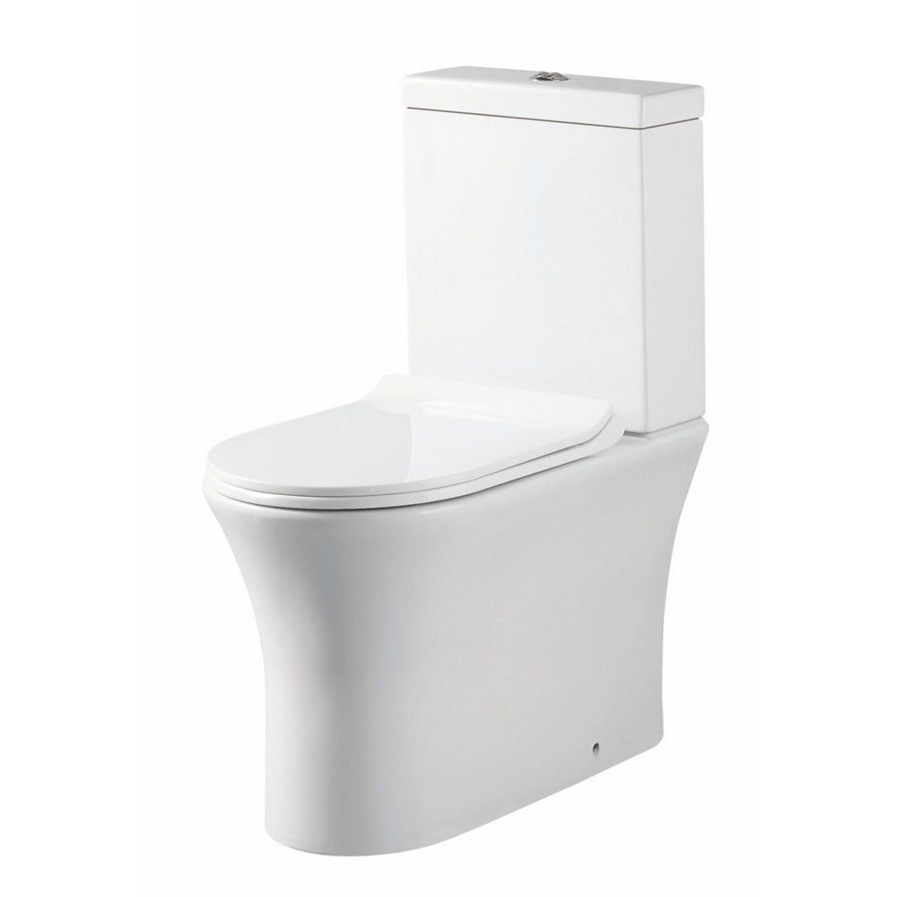 Scudo Deia Rimless Comfort Height Closed Back Pan with Cistern & Soft Closing Seat (1)
