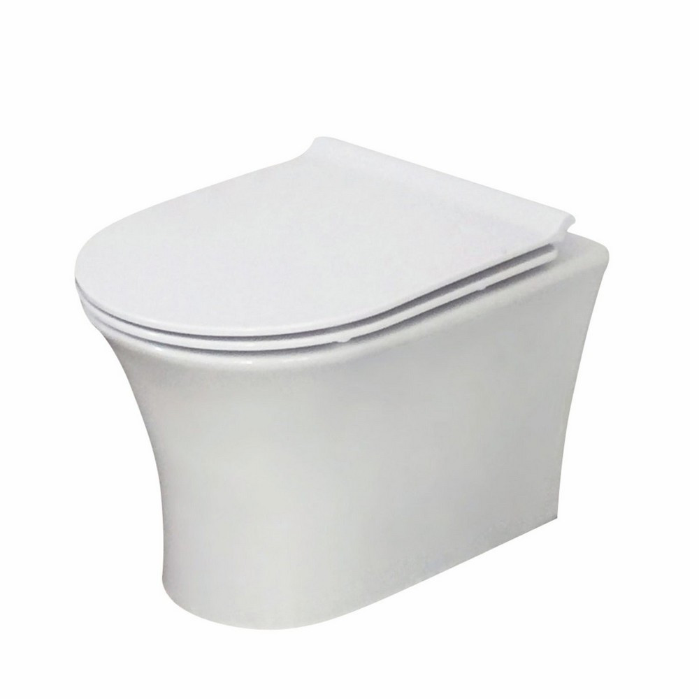 Scudo Deia Rimless Wall Hung Pan & Soft Closing Seat