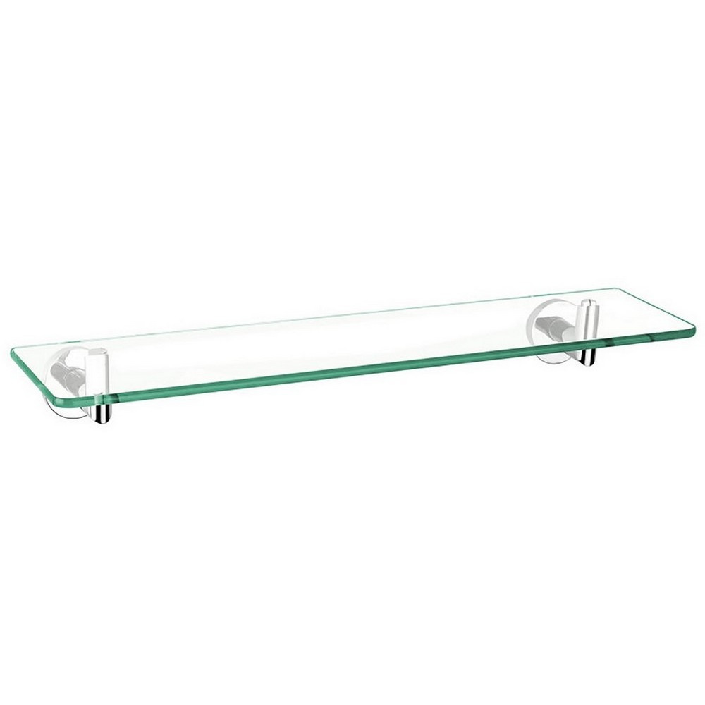 Scudo Delta 480mm Glass Shelf in Chrome (1)