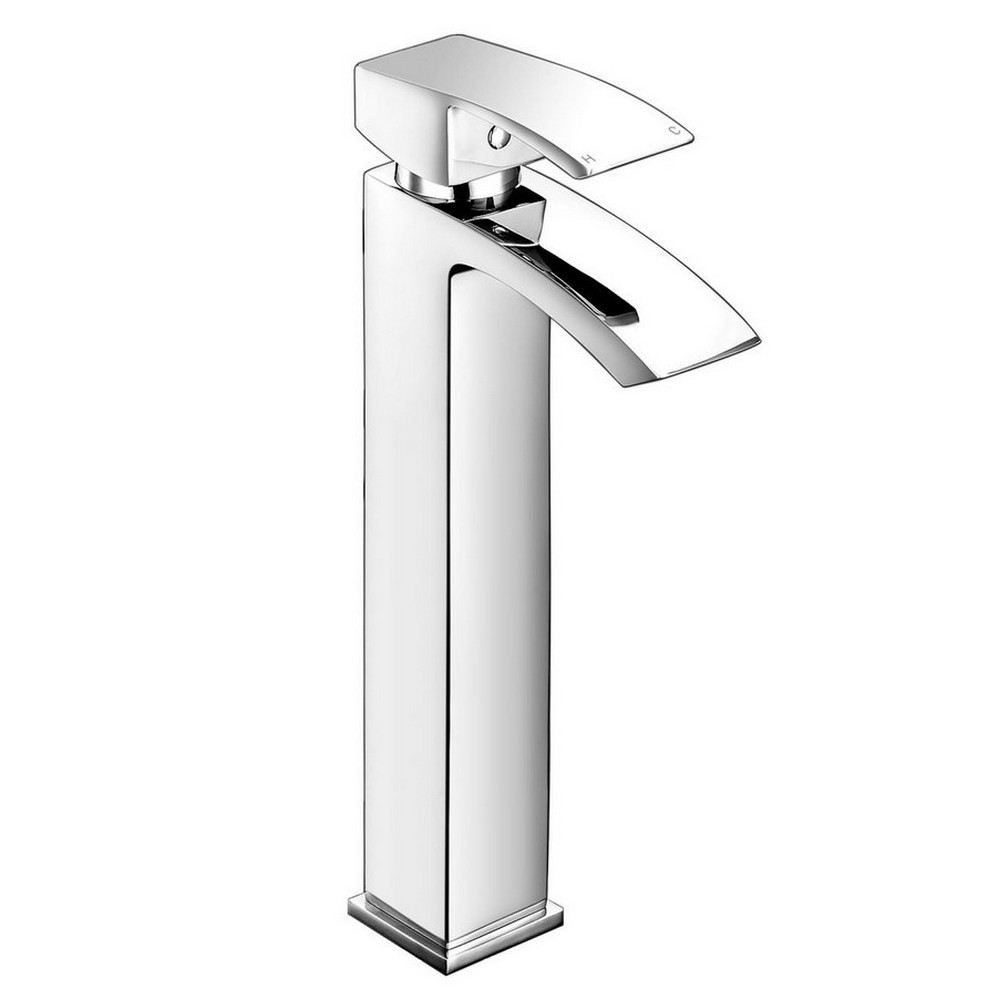 Scudo Descent Tall Mono Basin Mixer in Chrome