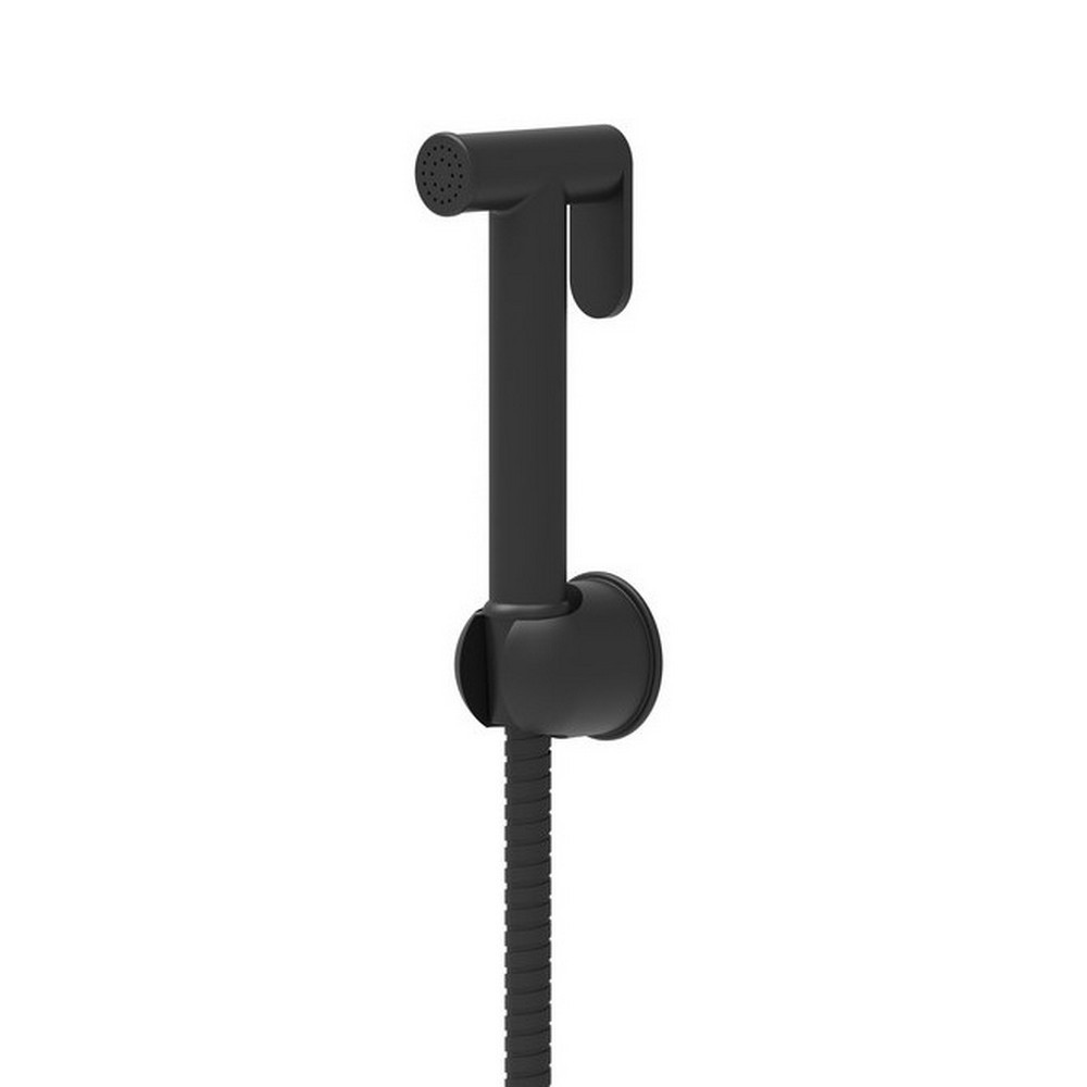 Scudo Douche Handset with Flexi Hose and Holder in Black