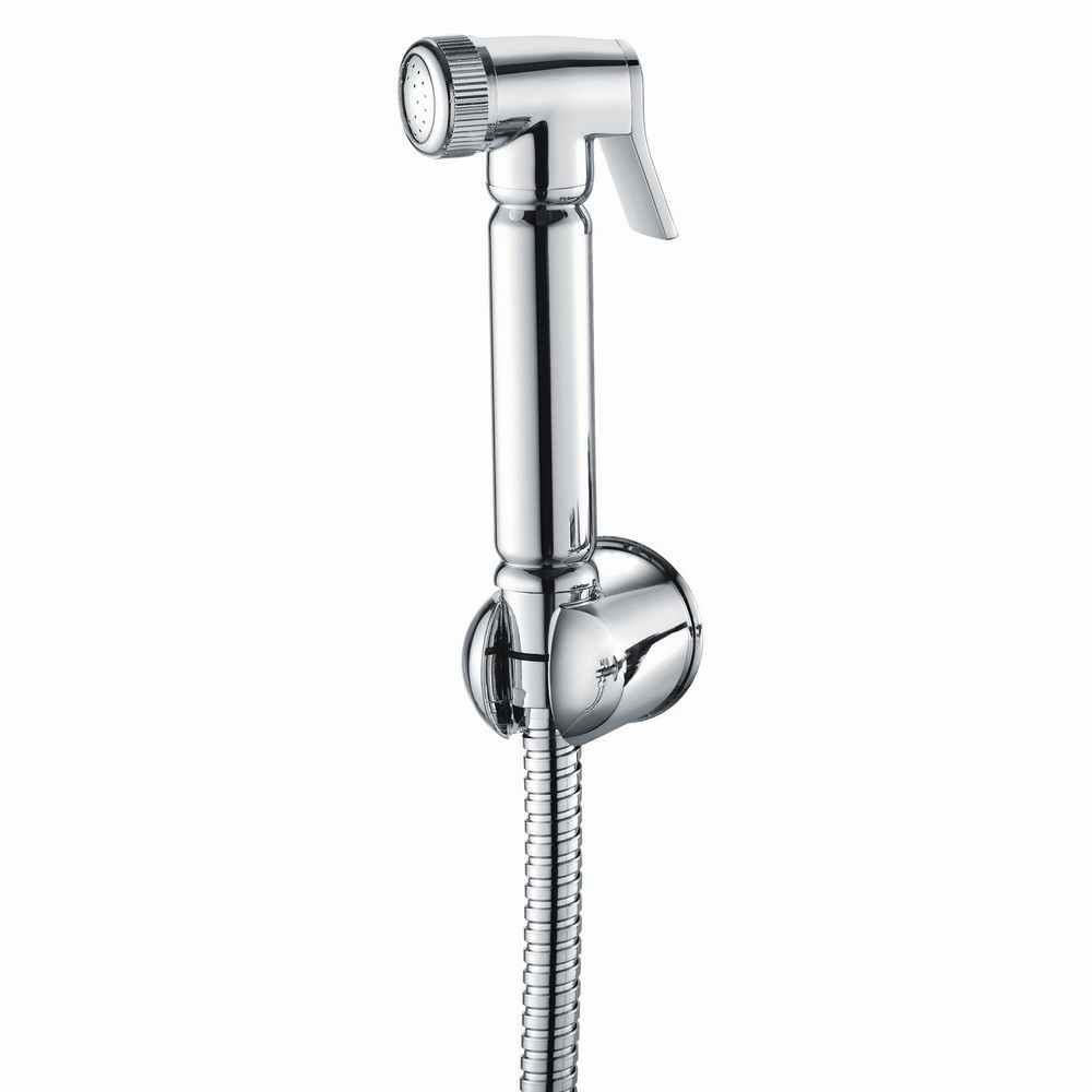 Scudo Douche Handset with Flexi Hose and Holder in Chrome (1)