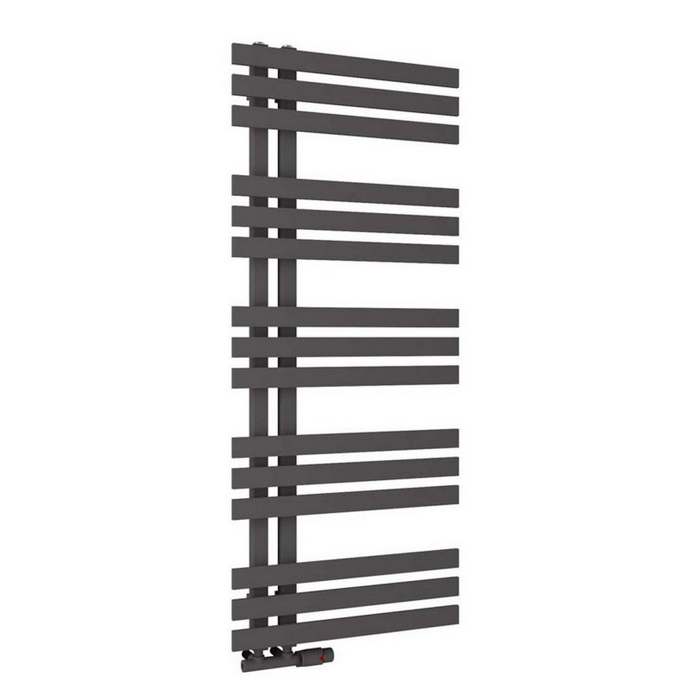 Scudo Elizabeth 1200 x 500mm Designer Towel Radiator in Carbon Anthracite