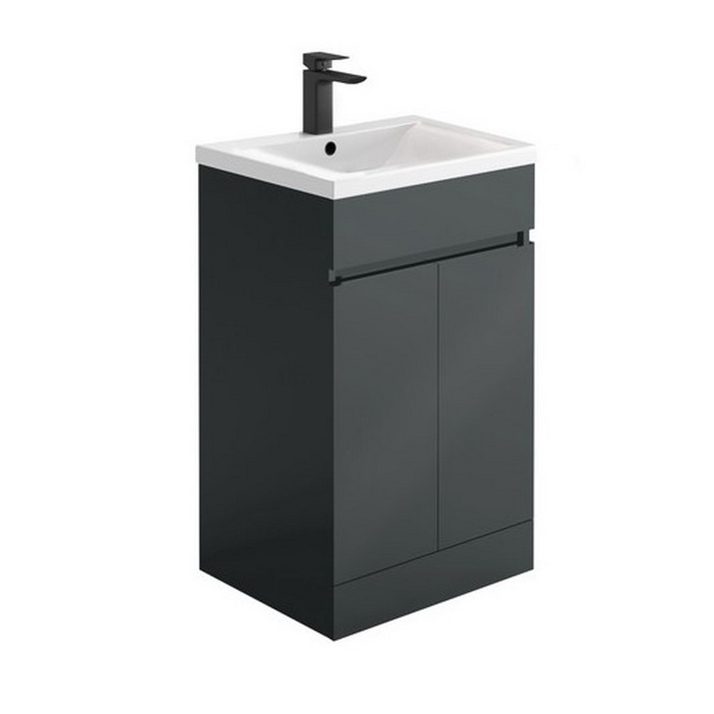 Scudo Empire 500mm Vanity Unit with Basin in Matt Anthracite (1)