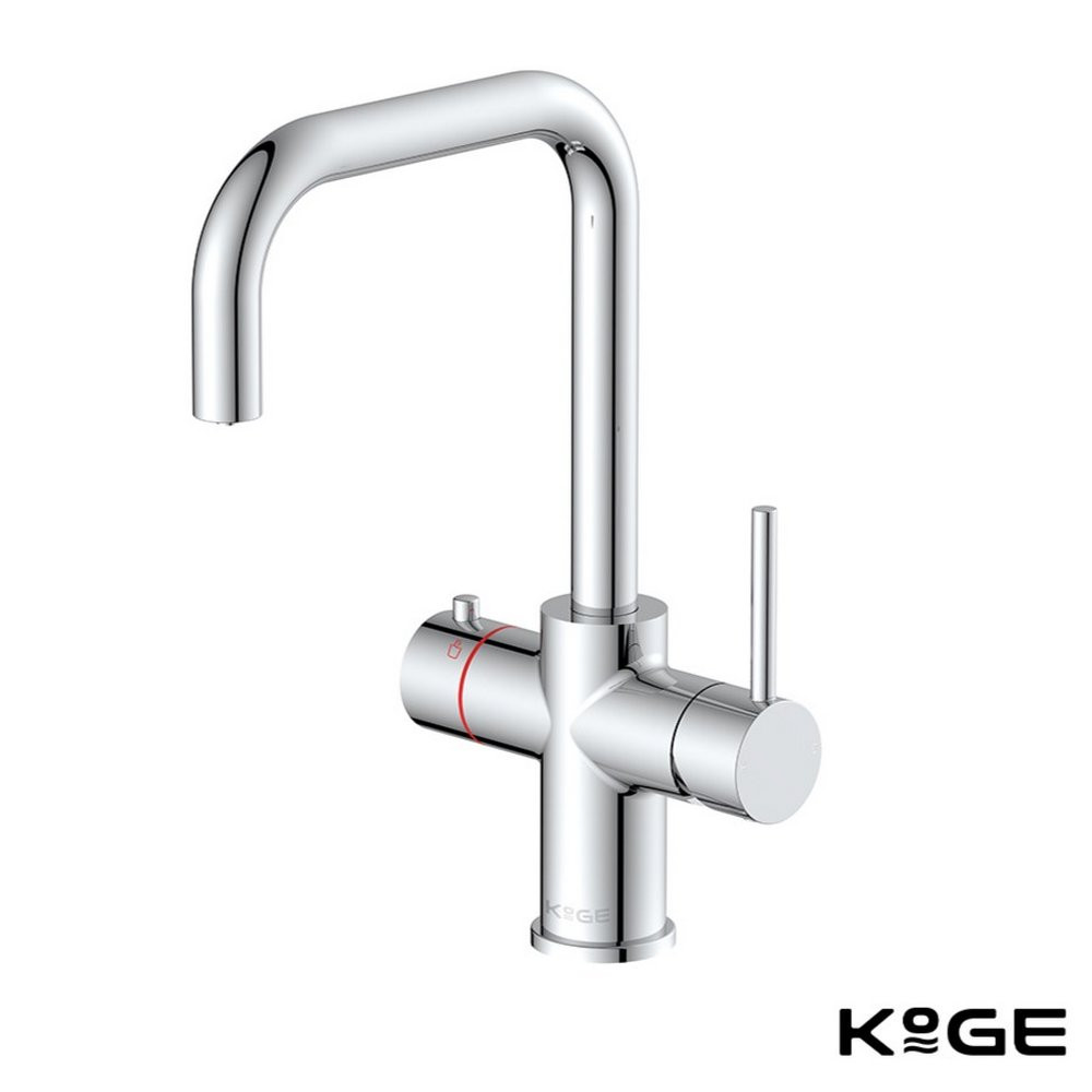 Scudo KoGE 3 in 1 Chrome Square Spout Boiling Water Tap