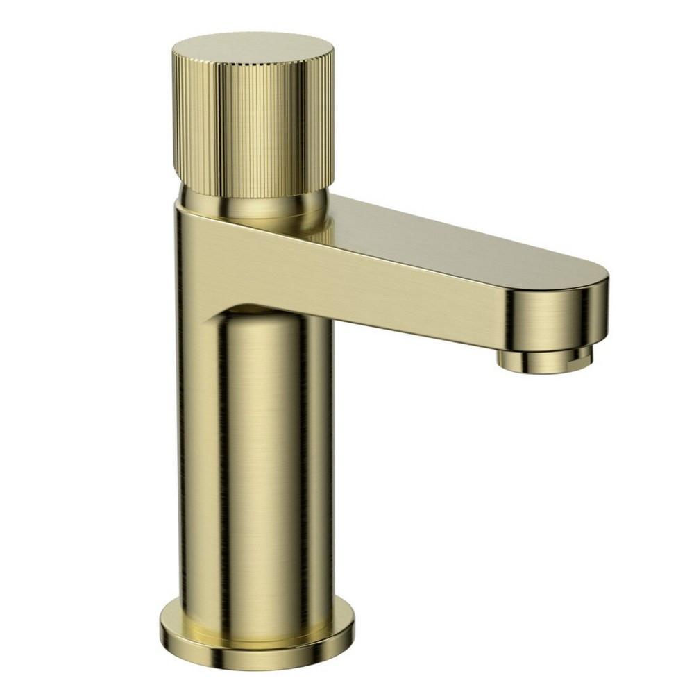 Scudo Koko Brushed Brass Mono Basin Mixer