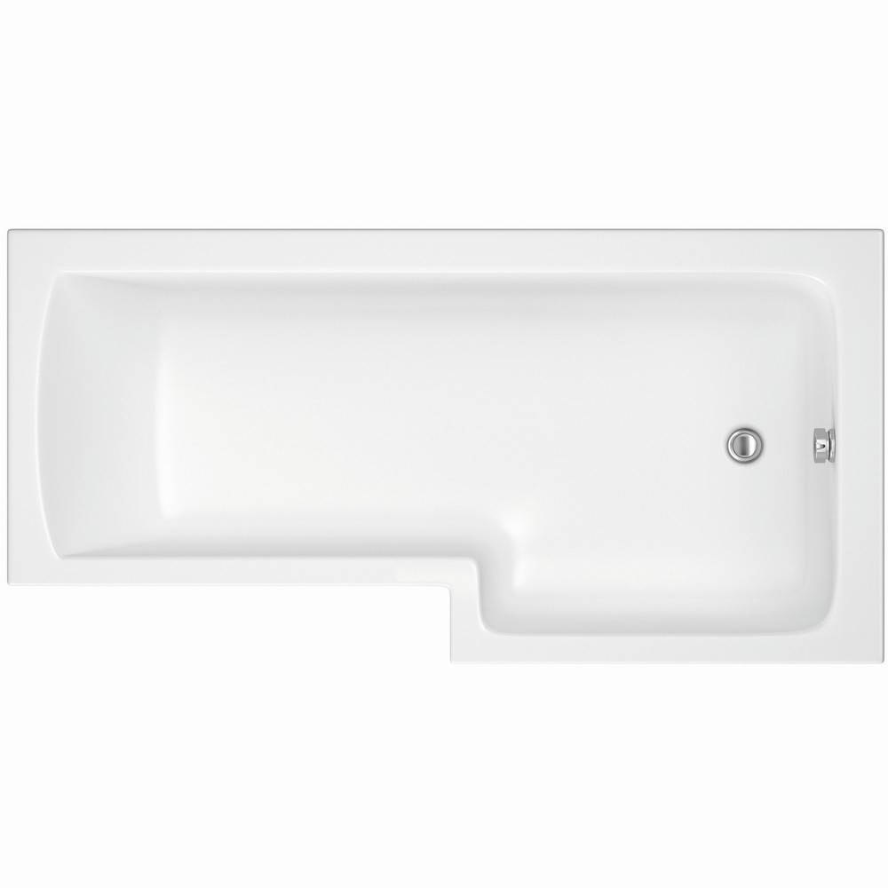 Scudo L Shaped 1700 x 850mm Right Handed Shower Bath (1)