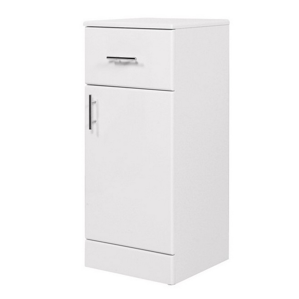 Scudo Lanza 350mm Floor Standing Drawer Unit in Gloss White (1)
