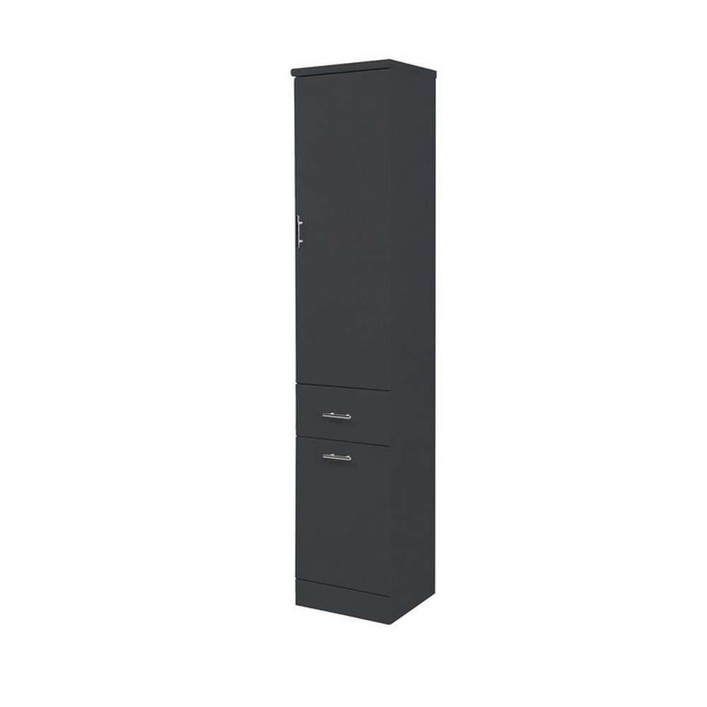 Scudo Lanza 355mm Floor Standing Tall Unit in Gloss Anthracite (1)
