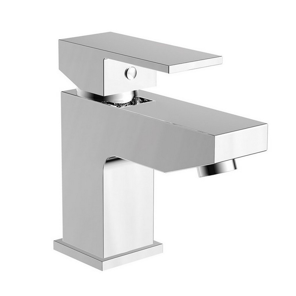 Scudo Lanza Mono Basin Mixer with Push Waste in Chrome
