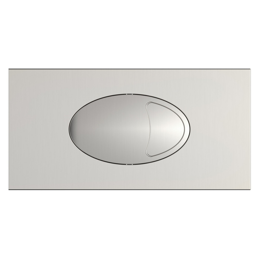 Scudo Large Brushed Nickel Dual Flush Plate and Access Panel