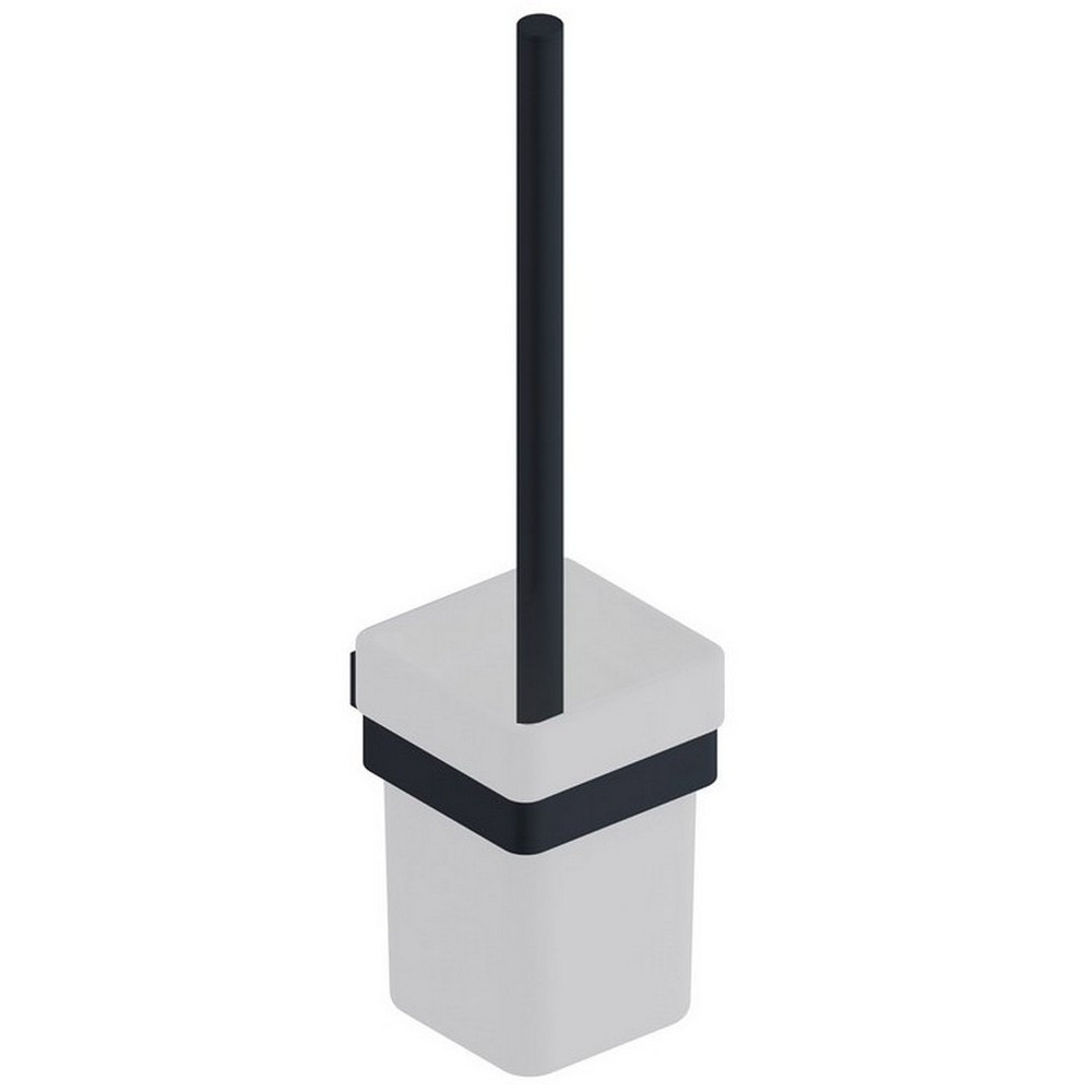 Scudo Mono Toilet Brush Set in Matt Black