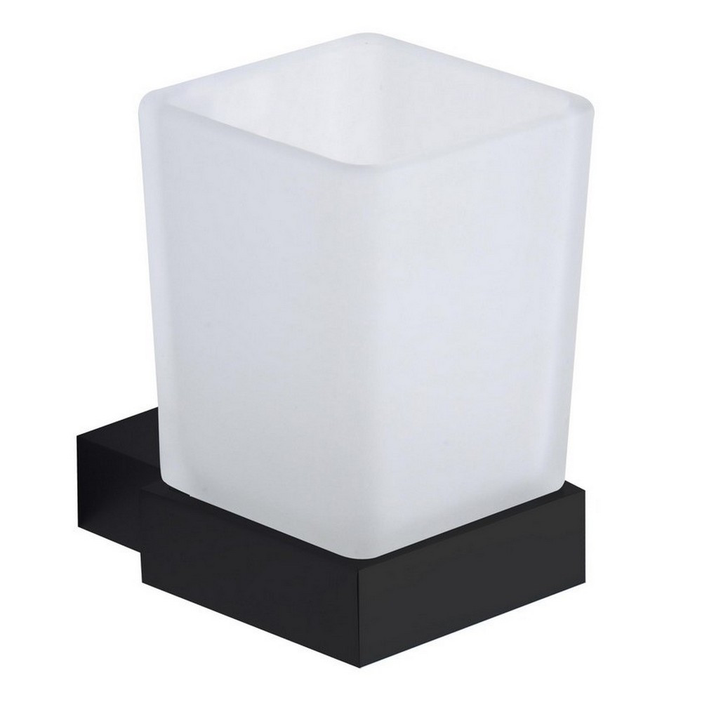 Scudo Mono Tumbler Holder in Matt Black