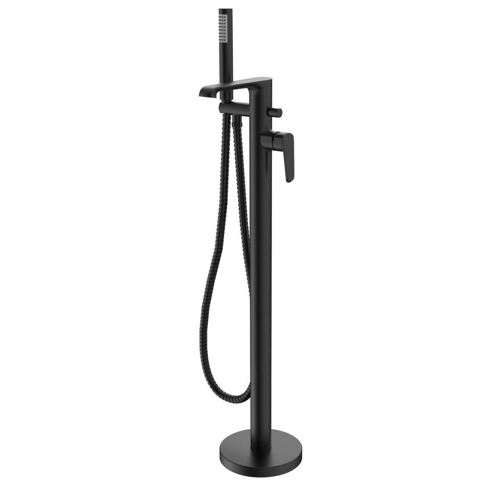 Scudo Montana Freestanding Bath Shower Mixer in Black
