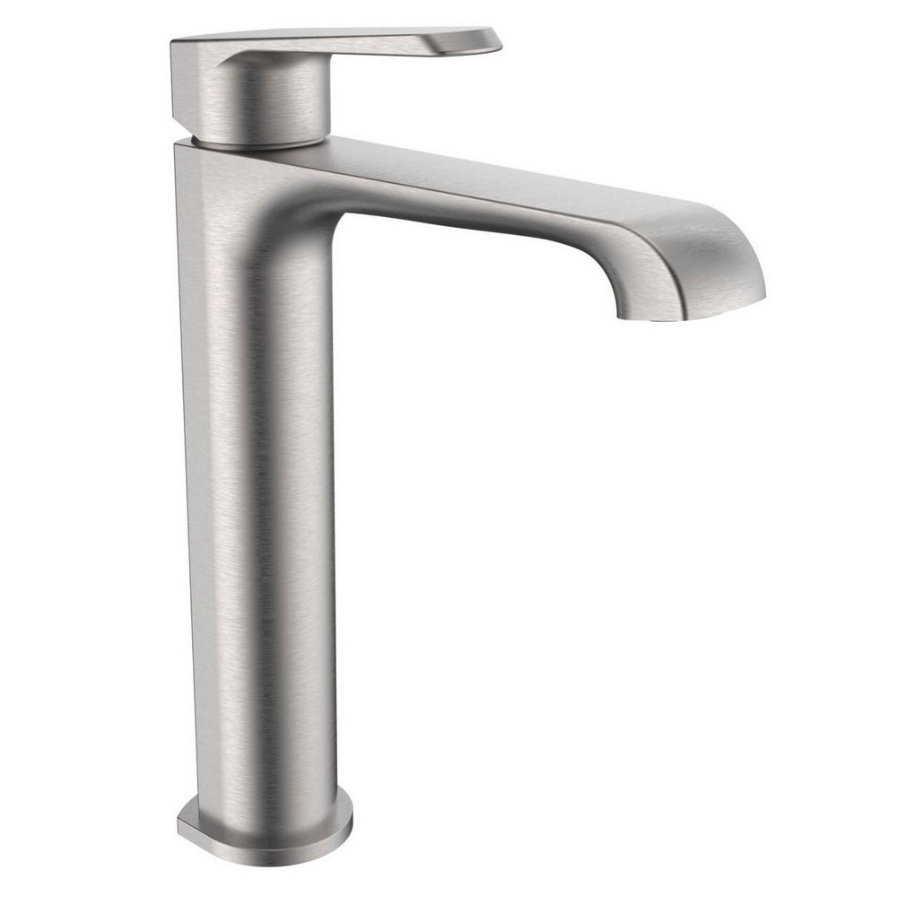 Scudo Montana Tall Mono Basin Mixer in Brushed Nickel