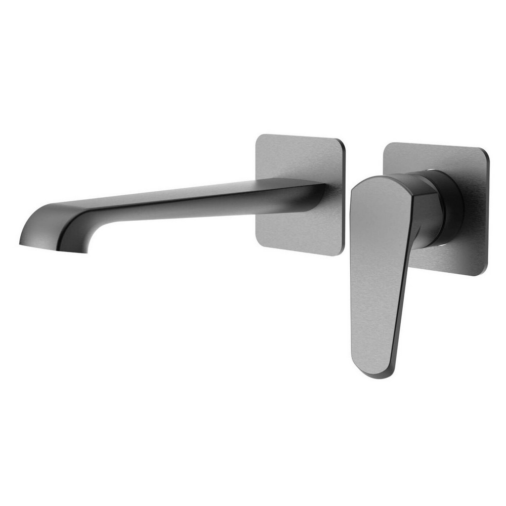 Scudo Montana Wall Mounted Basin Mixer in Gunmetal