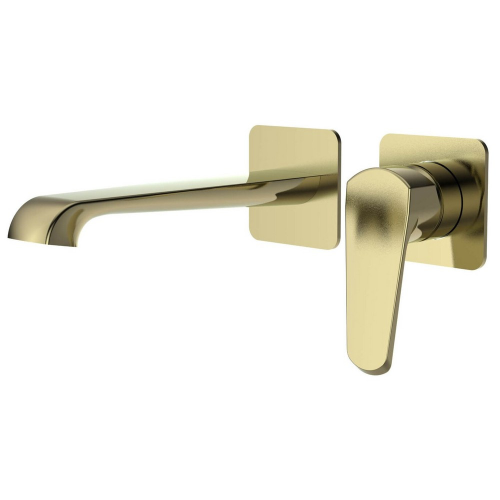 Scudo Montana Wall Mounted Bath Mixer in Brushed Brass