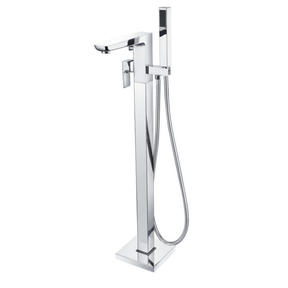 Scudo Muro Freestanding Bath Shower Mixer in Chrome (1)