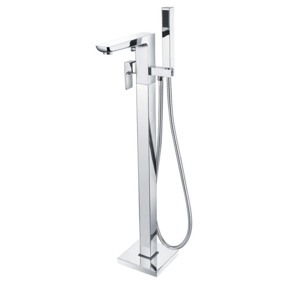 Scudo Muro Freestanding Bath Shower Mixer in Chrome