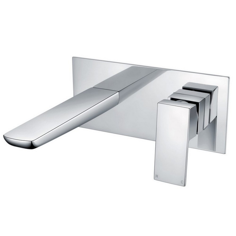 Scudo Muro Wall Mounted Bath Mixer in Chrome