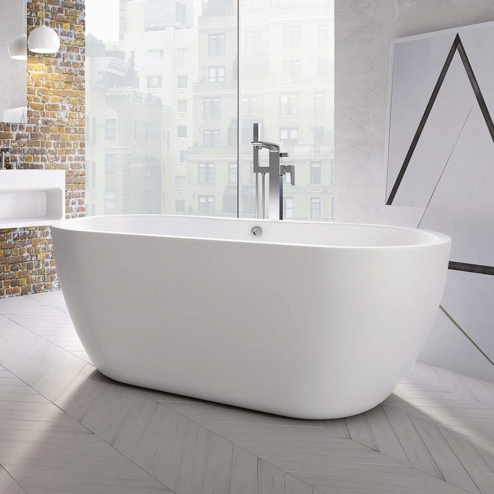 Scudo Onyx 1655 x 745mm Freestanding Bath (1)