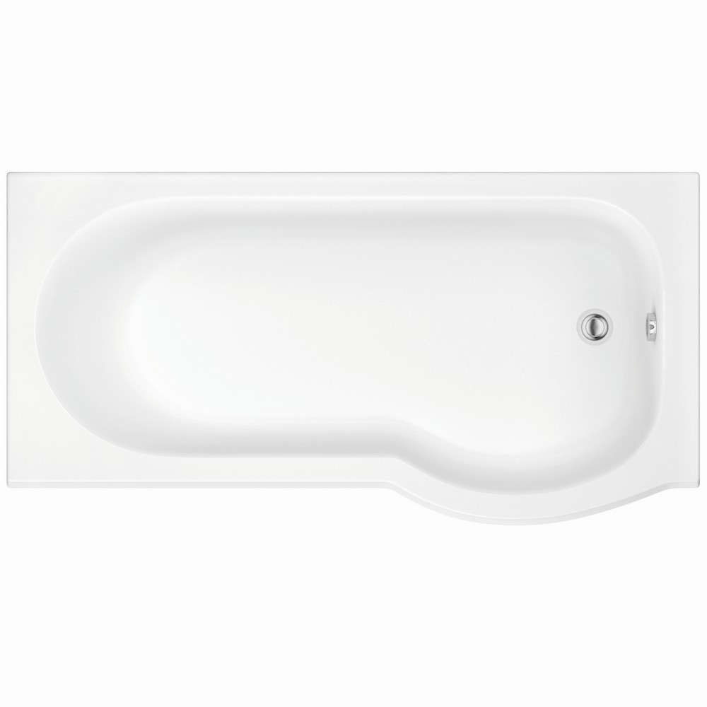 Scudo P Shaped 1700 x 800mm Right Handed Shower Bath (1)