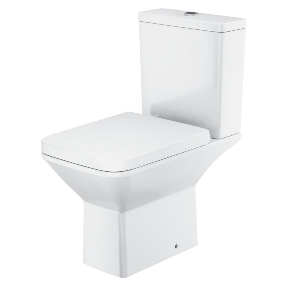 Scudo Puriti Rimless Open Back Close Coupled WC and Seat
