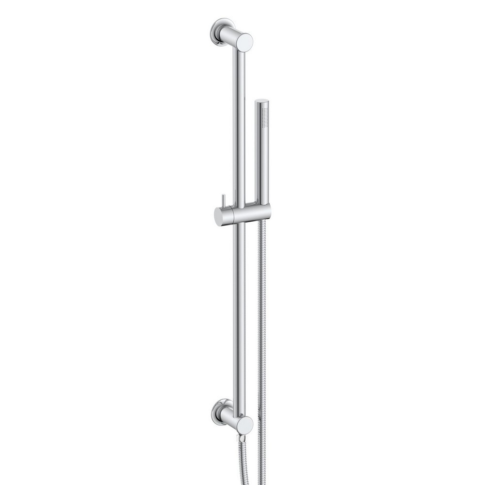 Scudo Riser Rail and Handset with Hose in Chrome