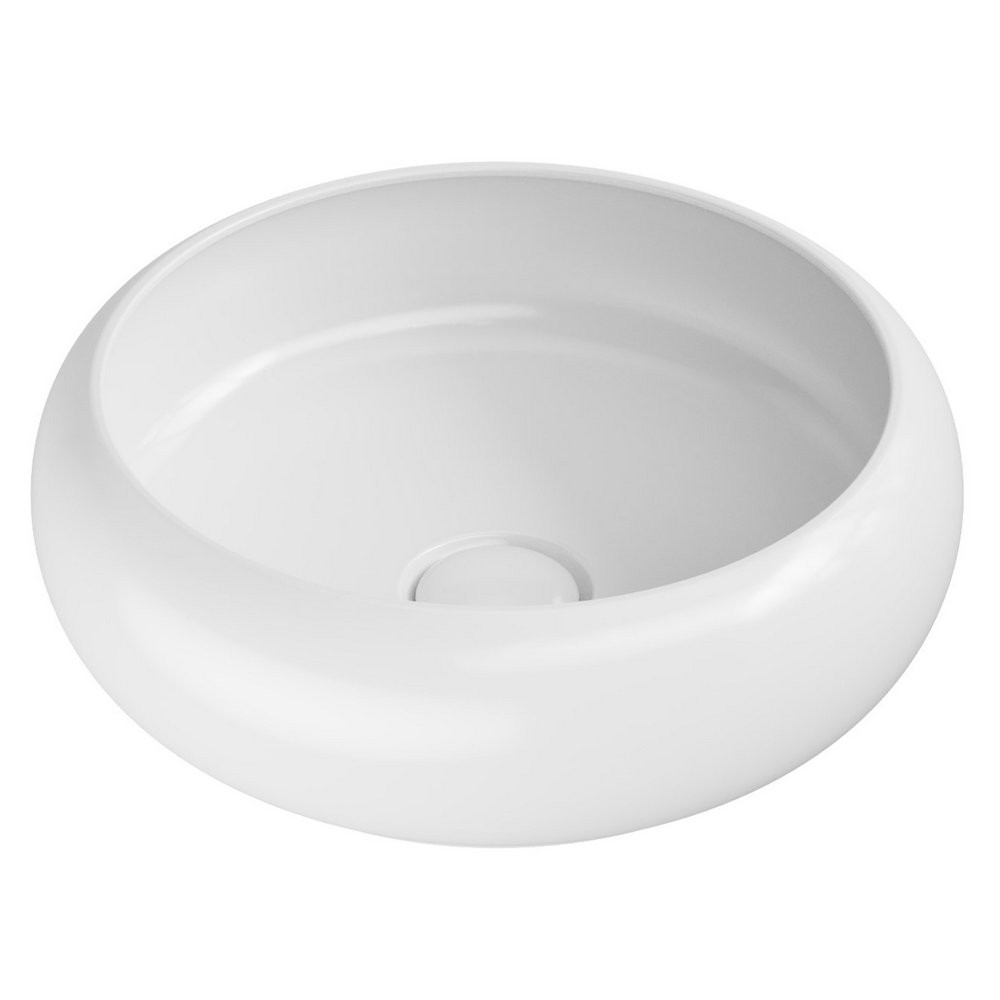 Scudo Riviera 360mm Countertop White Rounded Basin