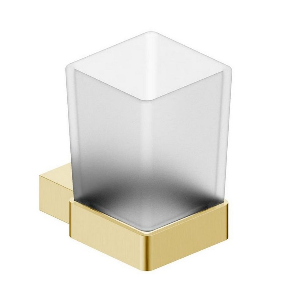 Scudo Roma Tumbler Holder in Brushed Brass
