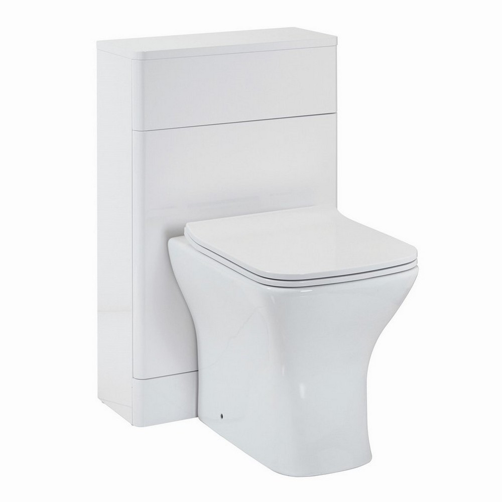 Scudo Rossini 500mm Back to Wall WC Unit in Gloss White