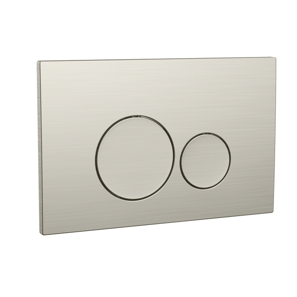 Scudo Round Brushed Nickel Dual Flush Button