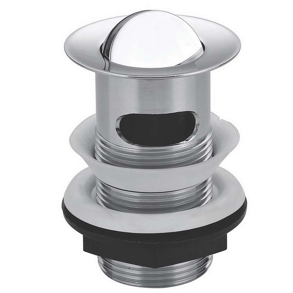 Scudo Round Slotted Flip Top Basin Waste in Chrome