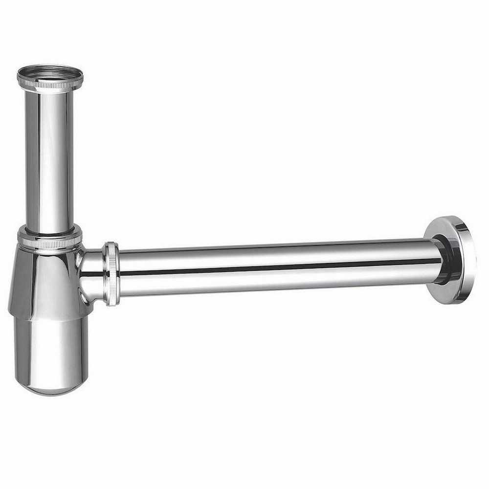 Scudo Rounded Bottle Trap in Chrome