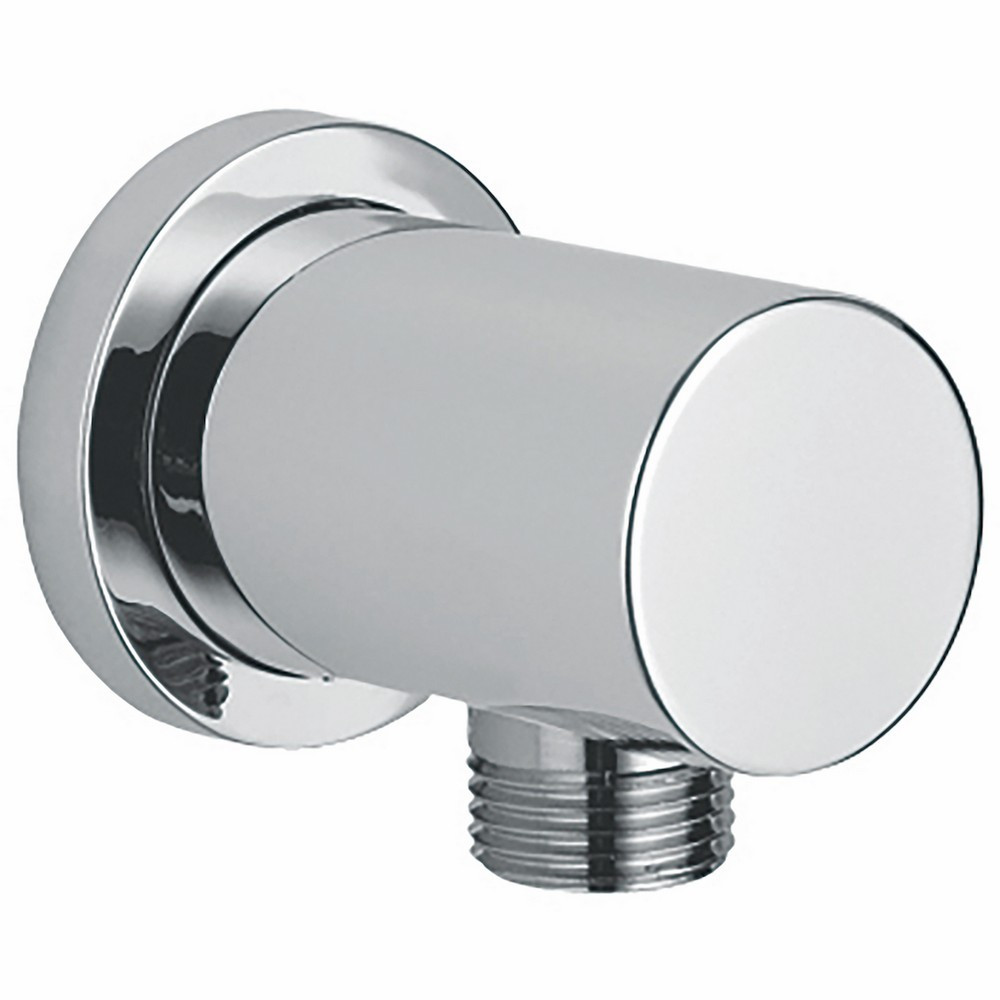 Scudo Rounded Outlet Elbow in Chrome