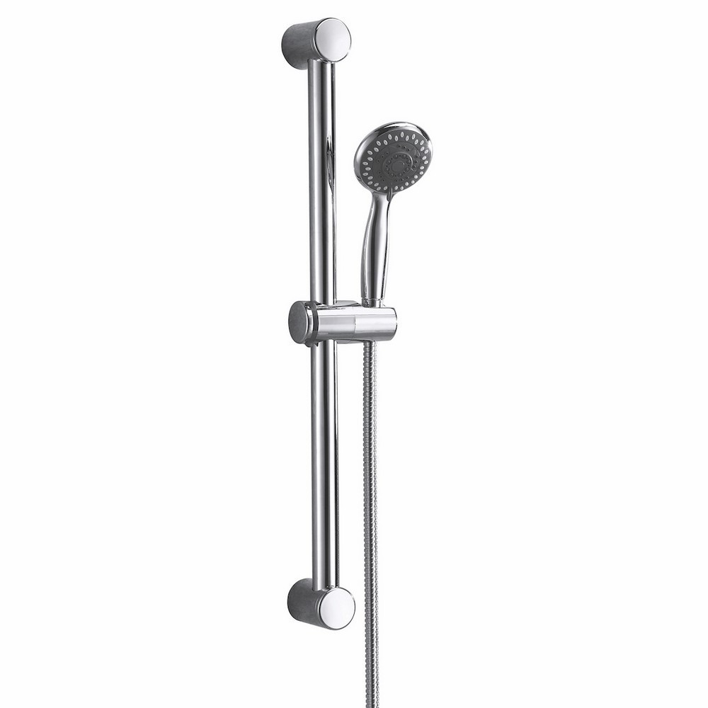 Scudo Rounded Riser Rail Kit with Multi Function Handset in Chrome (1)