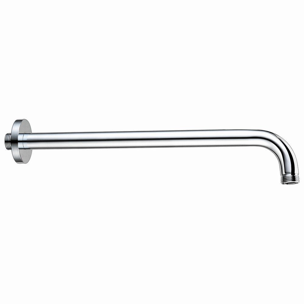 Scudo Rounded Wall Mounted 345mm Shower Arm in Chrome (1)