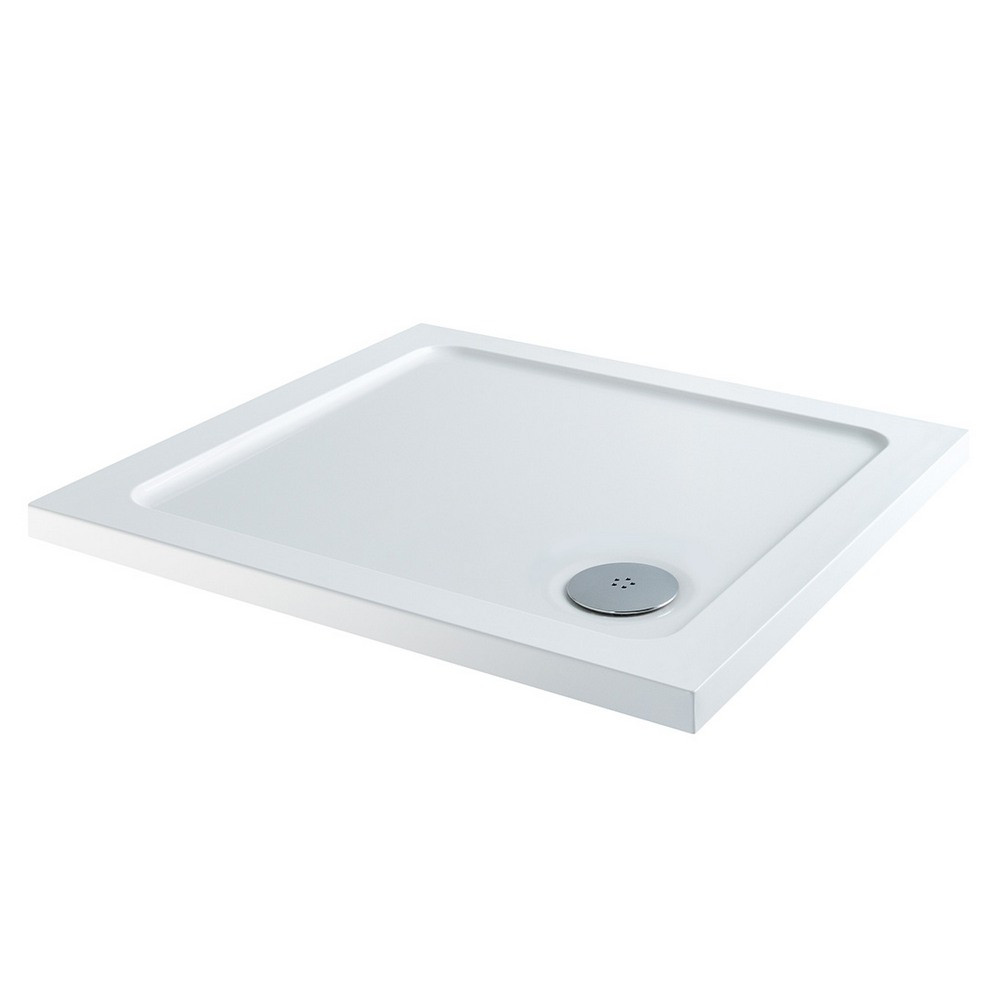 Scudo Shires 760mm Square White Shower Tray