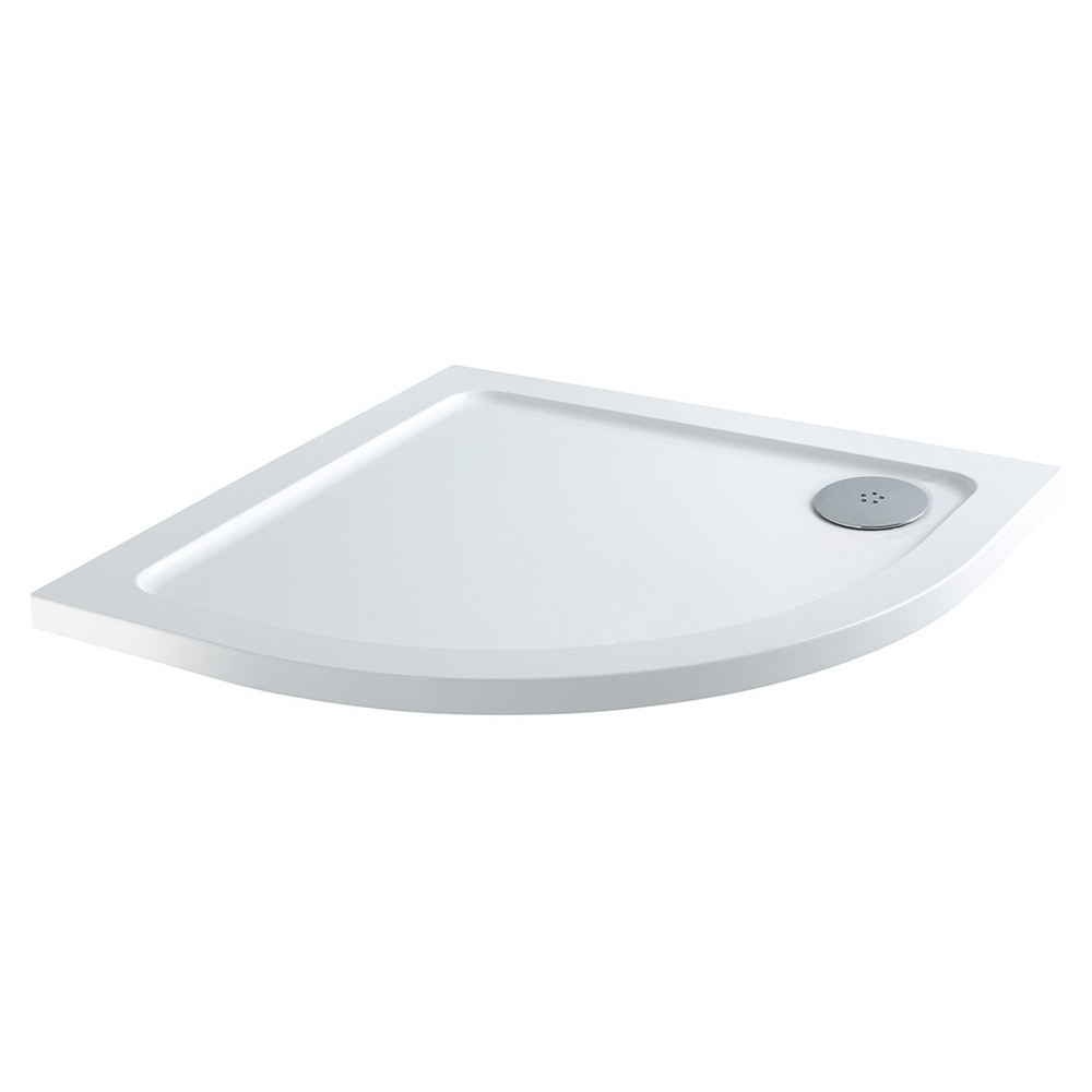 Scudo Shires 800mm Quadrant White Shower Tray