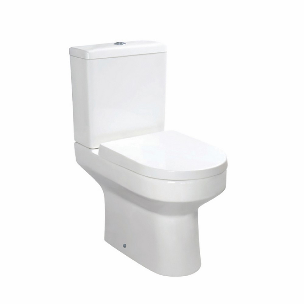 Scudo Spa Comfort Height Open Back Pan with Cistern & Soft Close Seat (1)