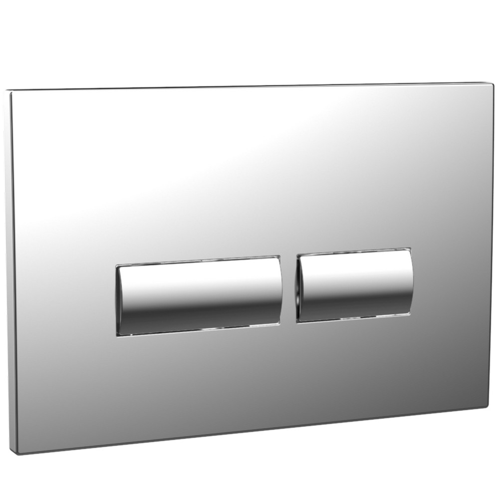 Scudo Square Chrome Dual Flush Button