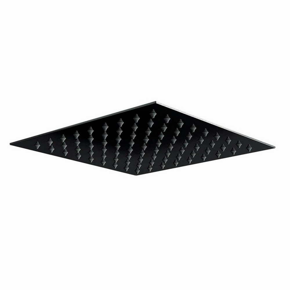 Scudo Squared 200mm Shower Head in Black