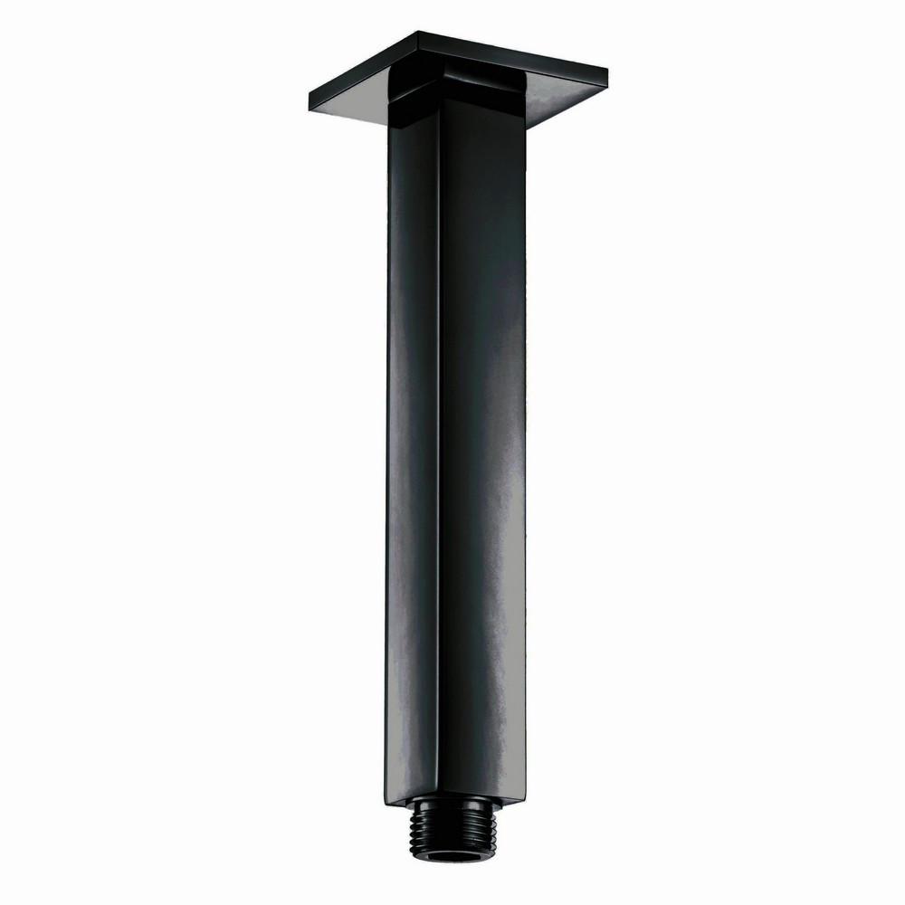 Scudo Squared Ceiling Mounted Shower Arm in Black