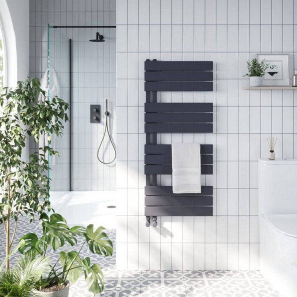 Scudo Thames 1640 x 600mm Towel Radiator in Anthracite